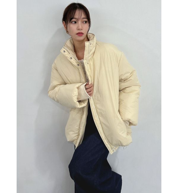 dazzlin「スタンドミドルブルゾン」|ブルゾン・スタジャン|イエロー