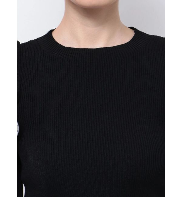 dazzlin「ショルダーオープンフリルニット」|ニット・セーター|