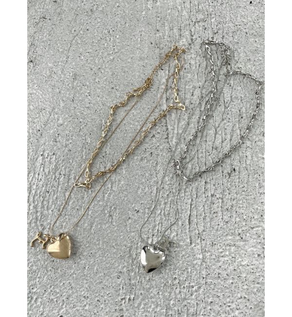 EMODA「ダブルチェーンロゴネックレス」|ネックレス|