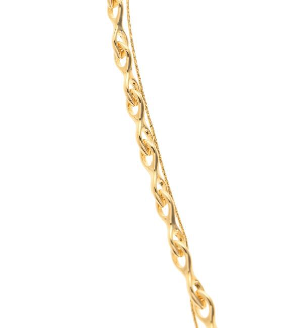 EMODA「ダブルチェーンロゴネックレス」|ネックレス|