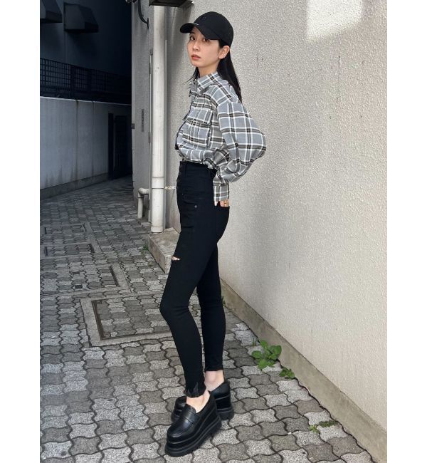 EMODA「ドローストリングクロップシャツ」|シャツ・ブラウス|