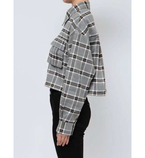 EMODA「ドローストリングクロップシャツ」|シャツ・ブラウス|