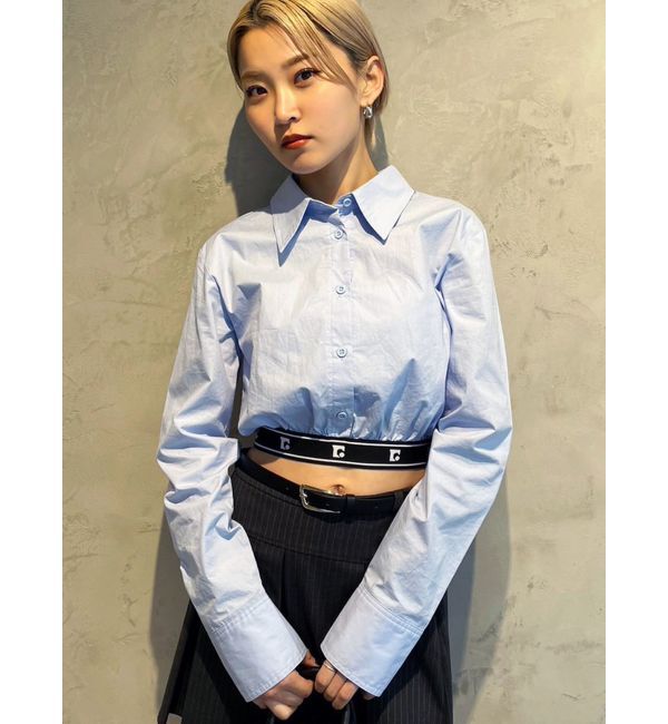 EMODA「ジャガードラインシャツトップ」|シャツ・ブラウス|