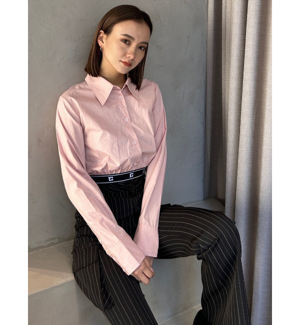 EMODA「ジャガードラインシャツトップ」|シャツ・ブラウス|