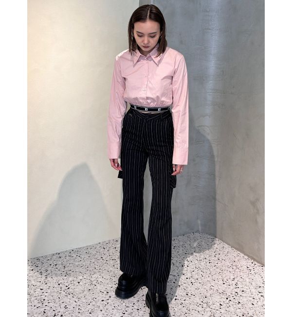 EMODA「ジャガードラインシャツトップ」|シャツ・ブラウス|