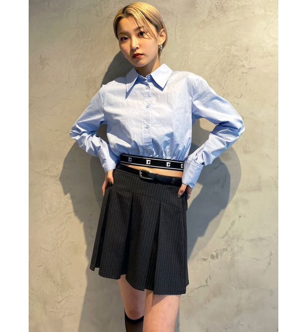 EMODA「ジャガードラインシャツトップ」|シャツ・ブラウス|