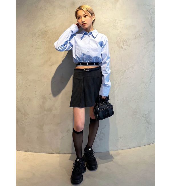 EMODA「ジャガードラインシャツトップ」|シャツ・ブラウス|