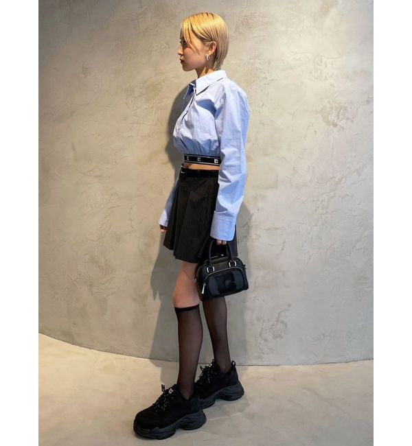 EMODA「ジャガードラインシャツトップ」|シャツ・ブラウス|