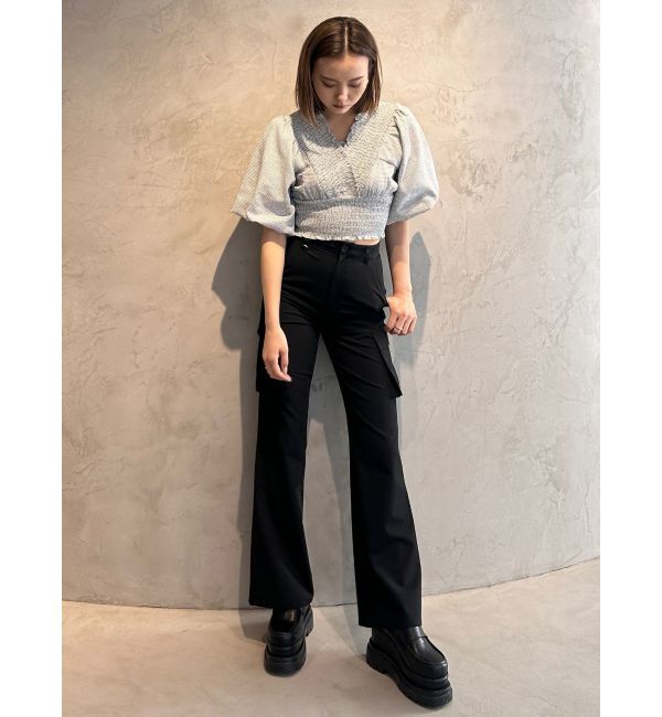 EMODA「シャーリングミニトップ」|シャツ・ブラウス|