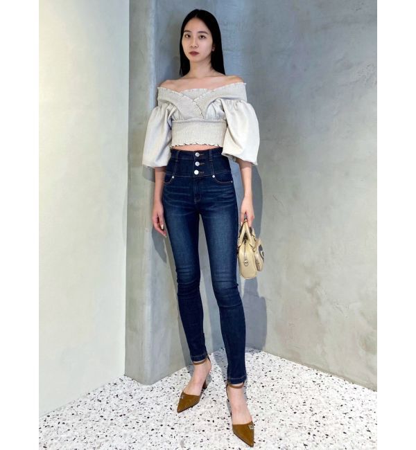 EMODA「シャーリングミニトップ」|シャツ・ブラウス|