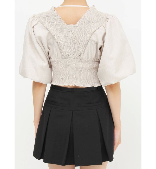 EMODA「シャーリングミニトップ」|シャツ・ブラウス|