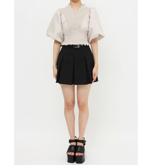 EMODA「シャーリングミニトップ」|シャツ・ブラウス|