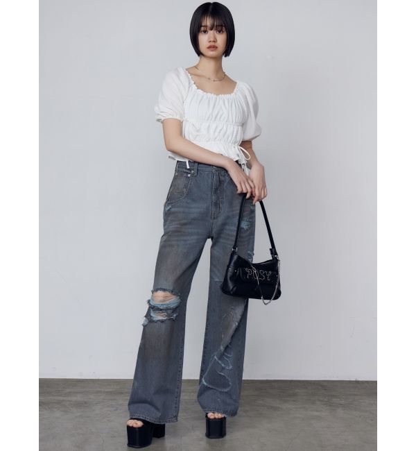 EMODA「フラップロゴチャームバッグ」|ハンドバッグ|