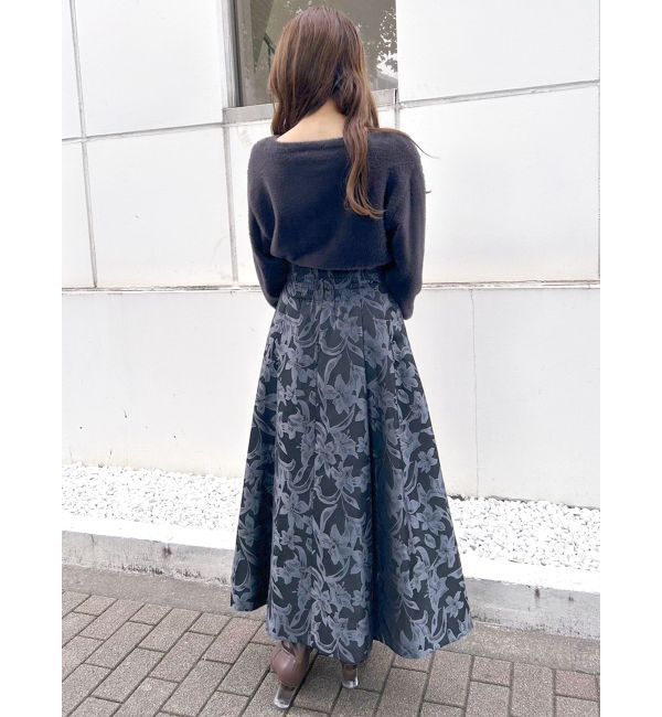 MERCURYDUO「ミニシャギービジューボタンカーディガン」|カーディガン|