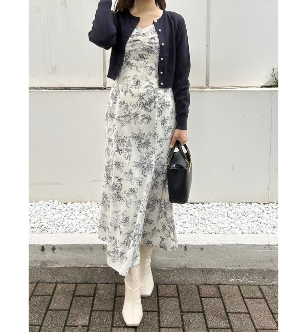 MERCURYDUO「ビジューボタンニットカーディガン」|カーディガン|