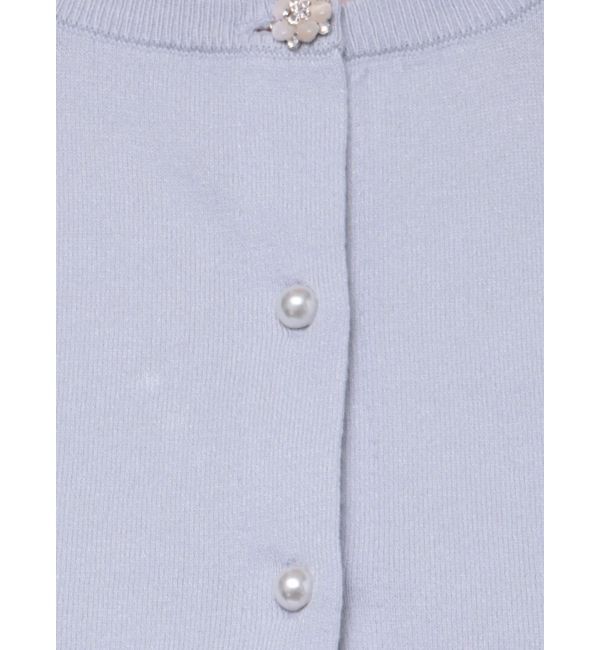 MERCURYDUO「ビジューボタンニットカーディガン」|カーディガン|