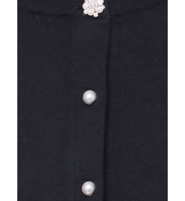 MERCURYDUO「ビジューボタンニットカーディガン」|カーディガン|