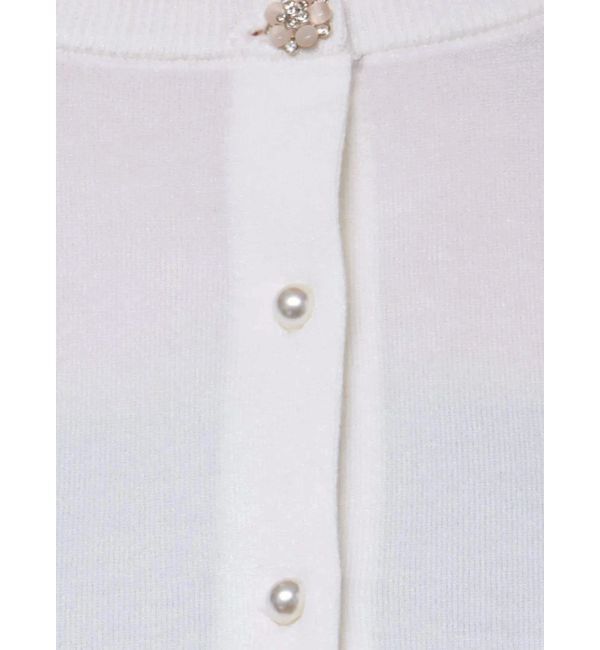 MERCURYDUO「ビジューボタンニットカーディガン」|カーディガン|