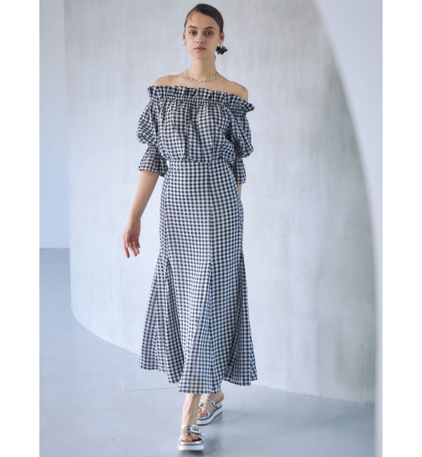 MERCURYDUO「【セットアップ着用可】オフショルヘムバルーンブラウス」|シャツ・ブラウス|