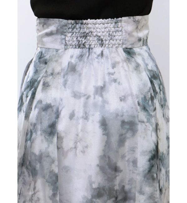 MERCURYDUO「アートフラワープリントフレアスカート」|スカート|