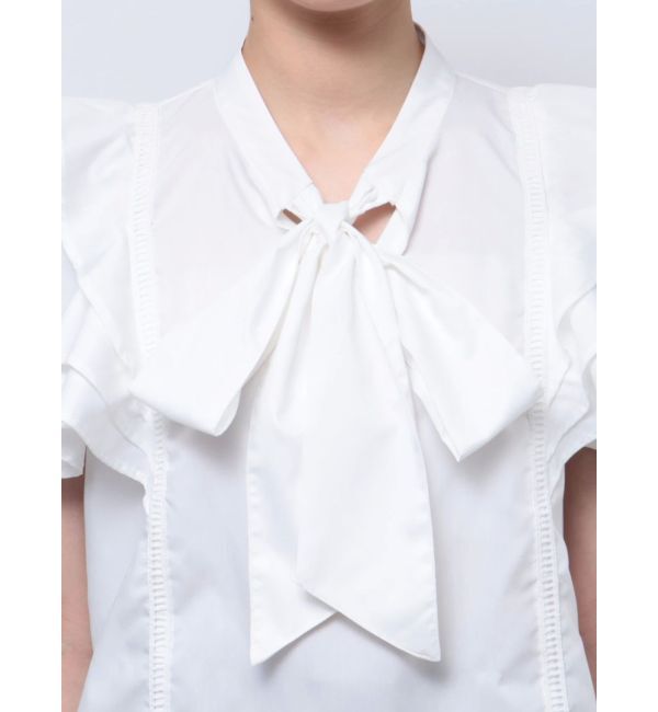 MERCURYDUO「2WAYオープンショルダーラッフルブラウス」|シャツ・ブラウス|