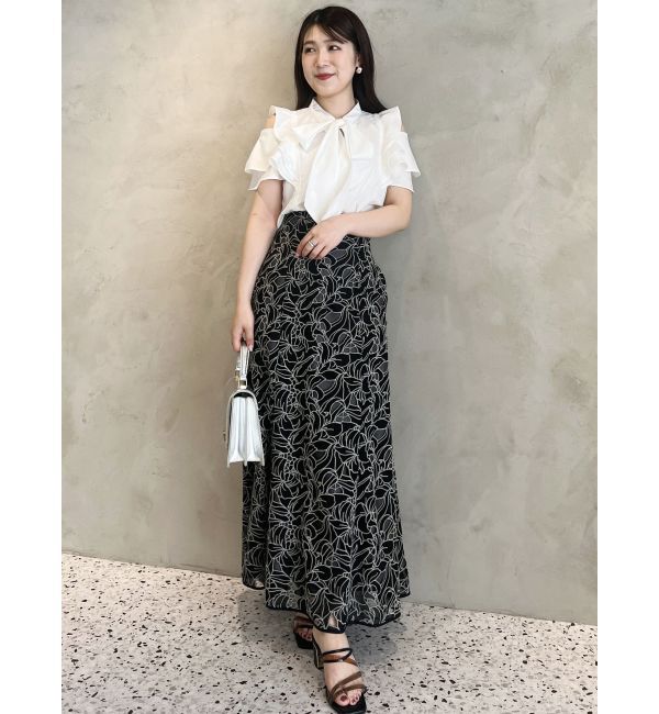 MERCURYDUO「2WAYオープンショルダーラッフルブラウス」|シャツ・ブラウス|