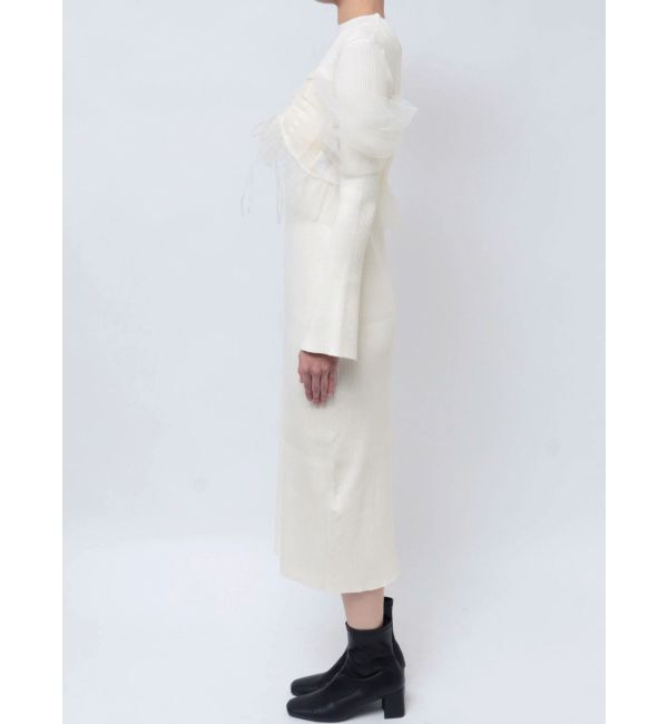 MERCURYDUO「シャーリングビスチェニットワンピース」|ワンピース|