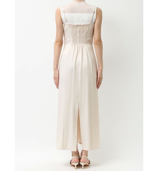 MERCURYDUO「デコルテバルーンフリルキャミワンピース」|ワンピース|