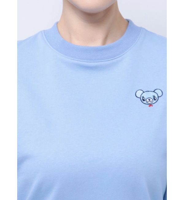 MERCURYDUO「【ポンポネットジュニアコラボ】 ミントくん刺繍オーバースエット」|スウェット・ジャージ|