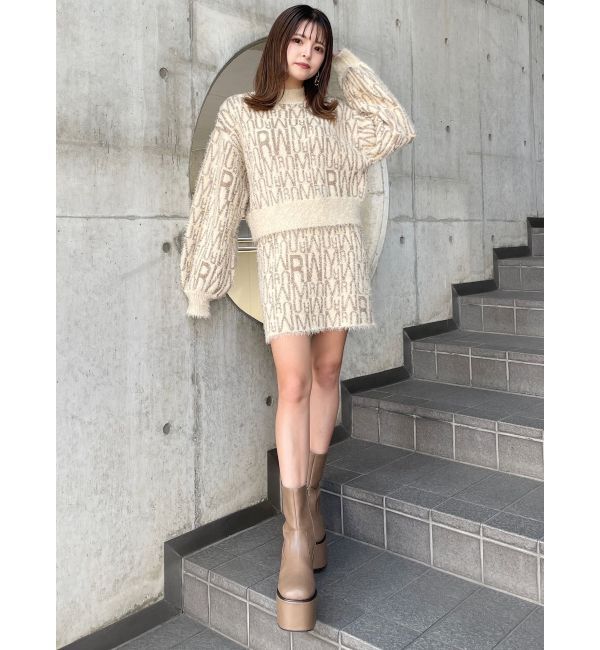 MURUA「シャギーパターンミニスカート」|スカート|