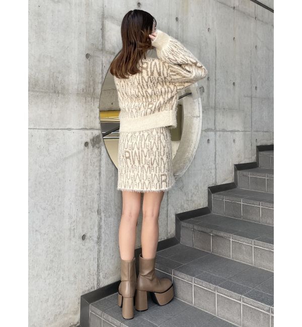 MURUA「シャギーパターンミニスカート」|スカート|