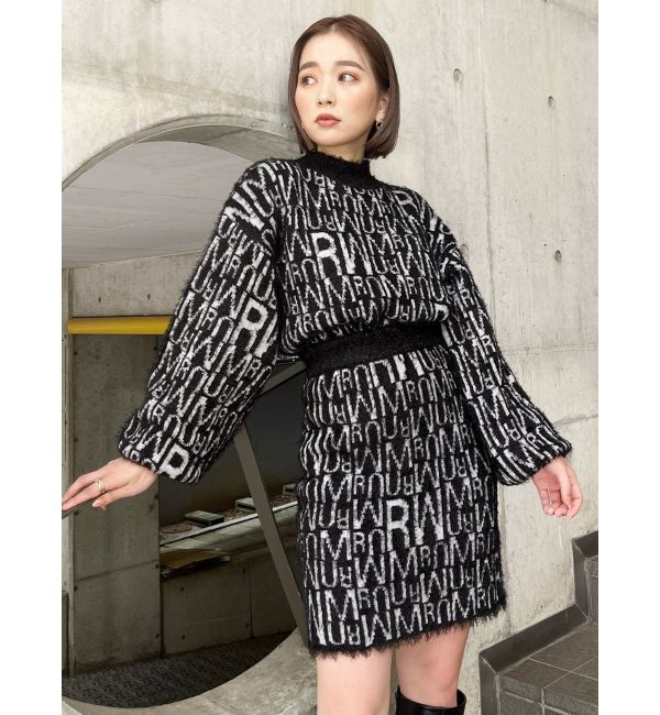 MURUA「シャギーパターンミニスカート」|スカート|