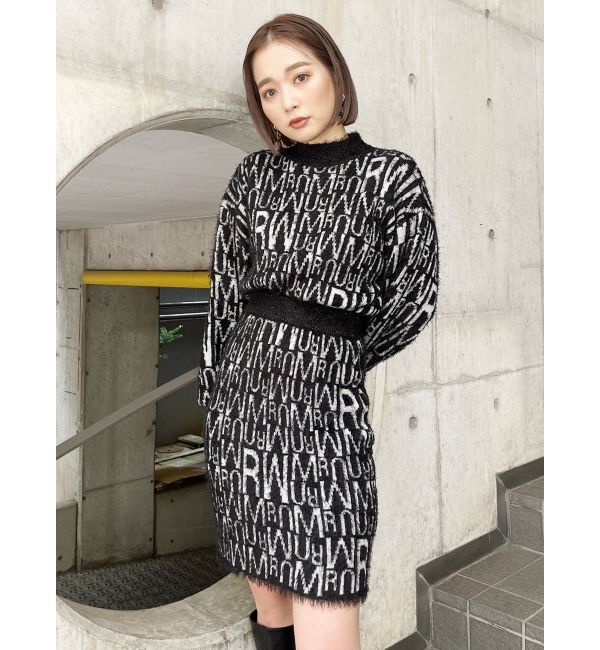 MURUA「シャギーパターンミニスカート」|スカート|