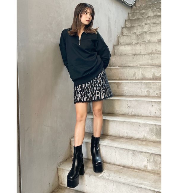 MURUA「シャギーパターンミニスカート」|スカート|