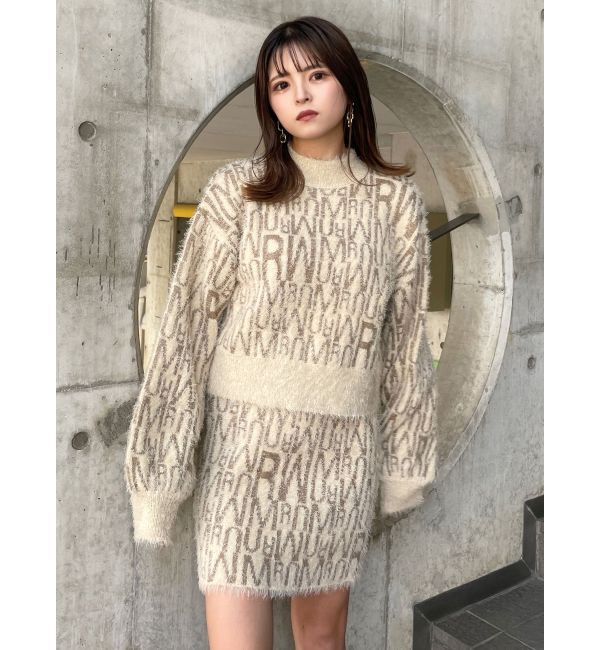 MURUA「シャギーパターンミニスカート」|スカート|