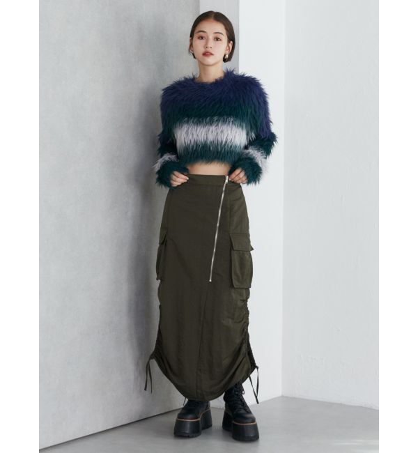 MURUA「シャイニーカーゴマキシスカート」|スカート|