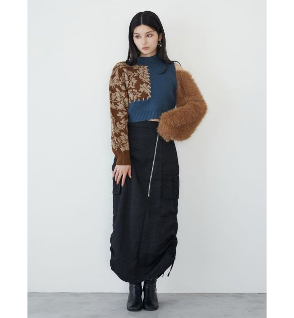 MURUA「シャイニーカーゴマキシスカート」|スカート|