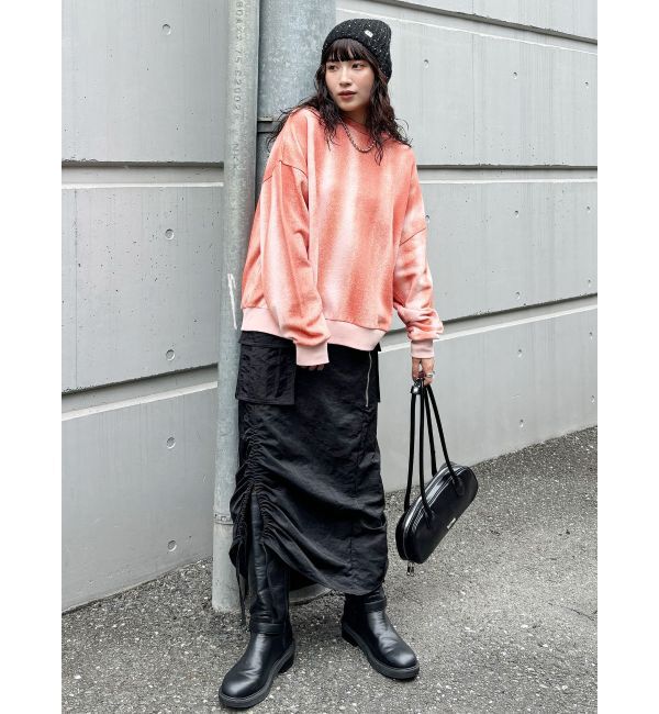 MURUA「シャイニーカーゴマキシスカート」|スカート|