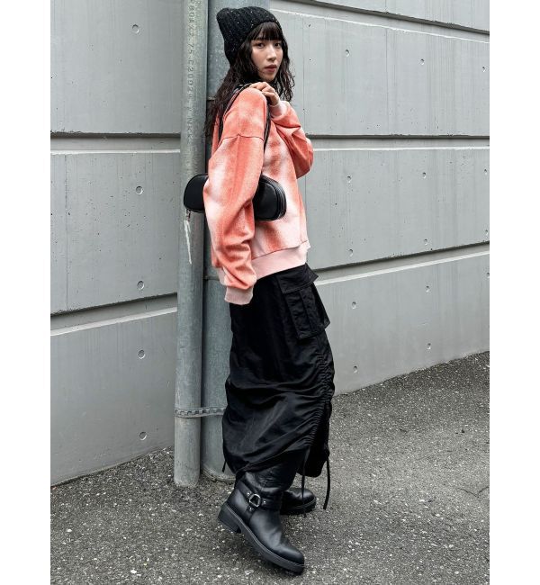 MURUA「シャイニーカーゴマキシスカート」|スカート|