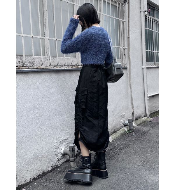 MURUA「シャイニーカーゴマキシスカート」|スカート|