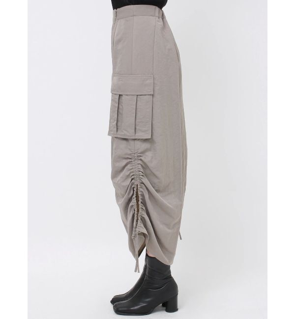 MURUA「シャイニーカーゴマキシスカート」|スカート|