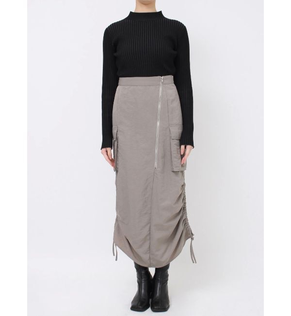 MURUA「シャイニーカーゴマキシスカート」|スカート|