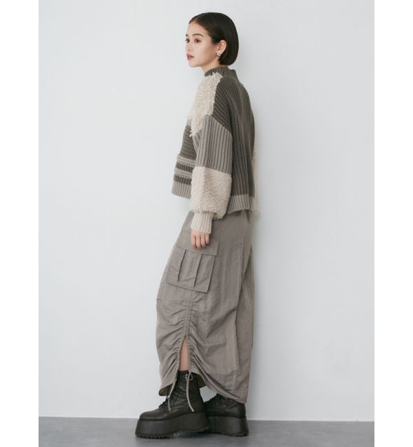 MURUA「シャイニーカーゴマキシスカート」|スカート|