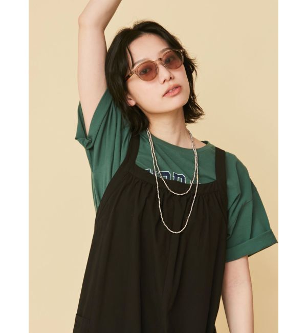 Ungrid「【WEB限定】バッククロスロンパース」|オールインワン|