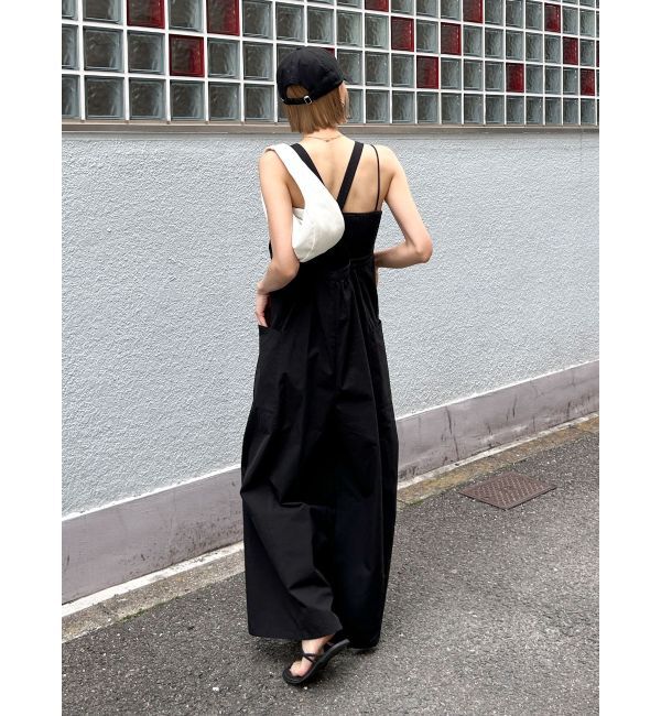 Ungrid「【WEB限定】バッククロスロンパース」|オールインワン|