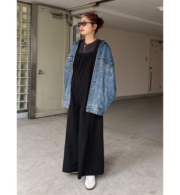 Ungrid「【WEB限定】バッククロスロンパース」|オールインワン|