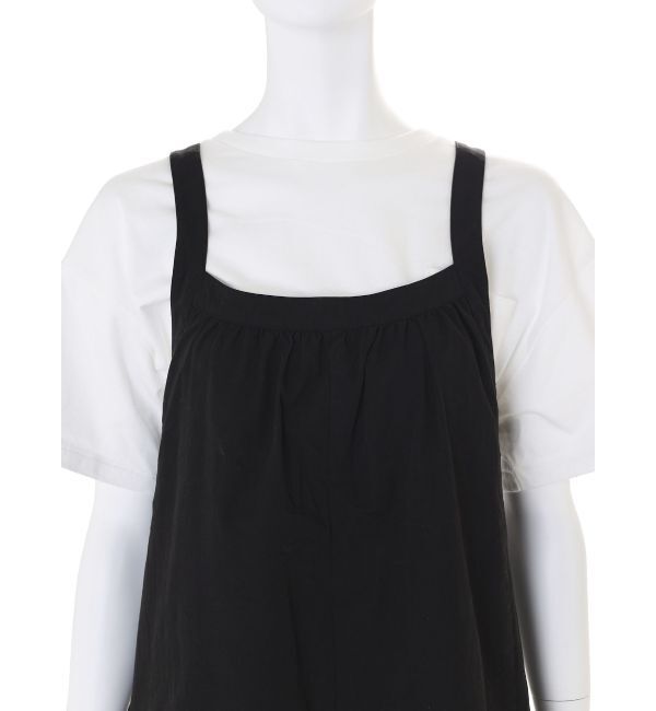 Ungrid「【WEB限定】バッククロスロンパース」|オールインワン|