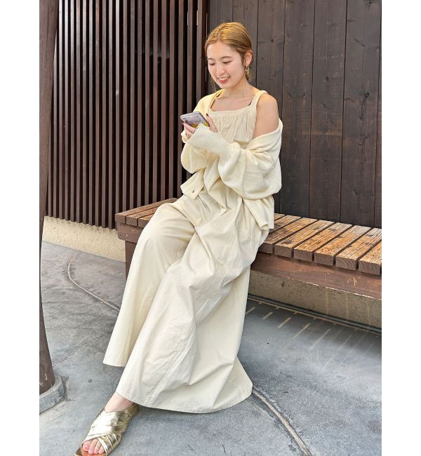 Ungrid「【WEB限定】バッククロスロンパース」|オールインワン|