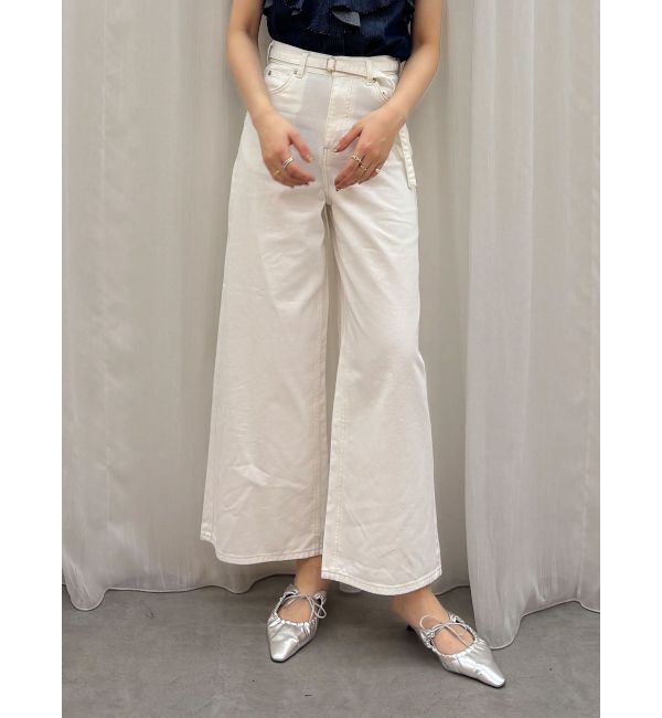 LAGUNAMOON「【Leeコラボ】ハイライズセミワイドパンツ」|デニム|