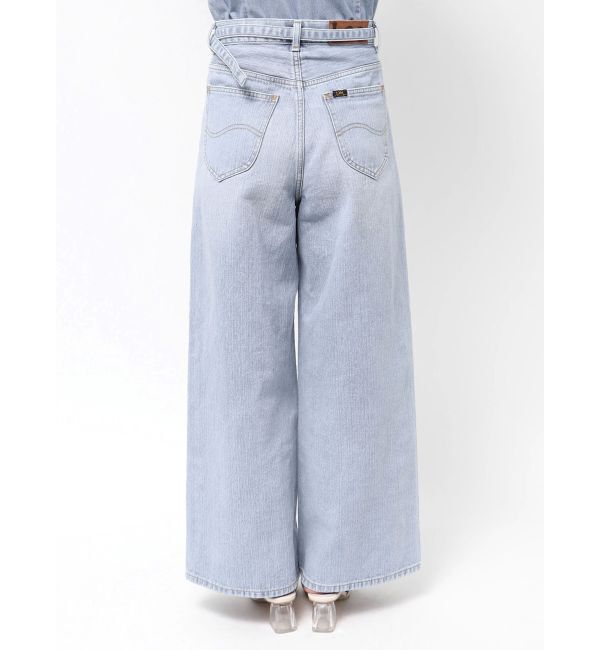 LAGUNAMOON「【Leeコラボ】ハイライズセミワイドパンツ」|デニム|